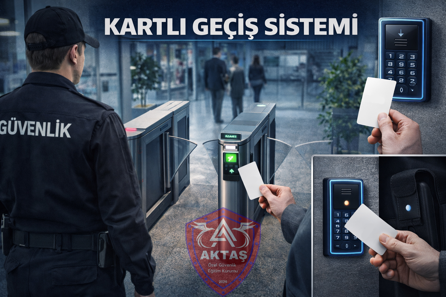 Kart kontrollü geçiş sistemi örneği